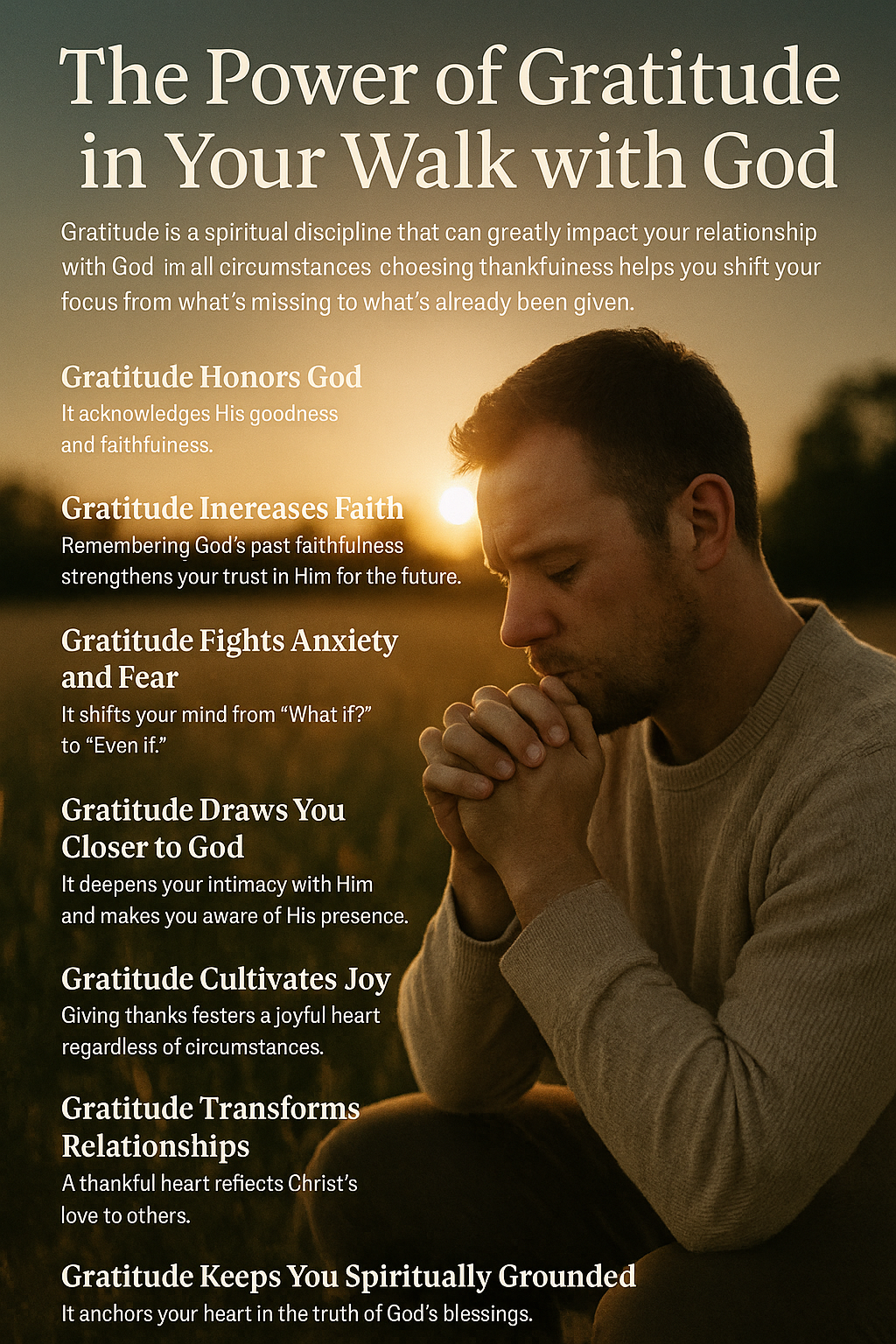 The Power of Gratitude in Your Walk with God